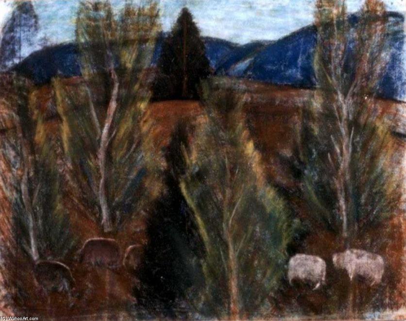 Wikioo.org - The Encyclopedia of Fine Arts - Painting, Artwork by Istvan Nagy - Bakony-landscape