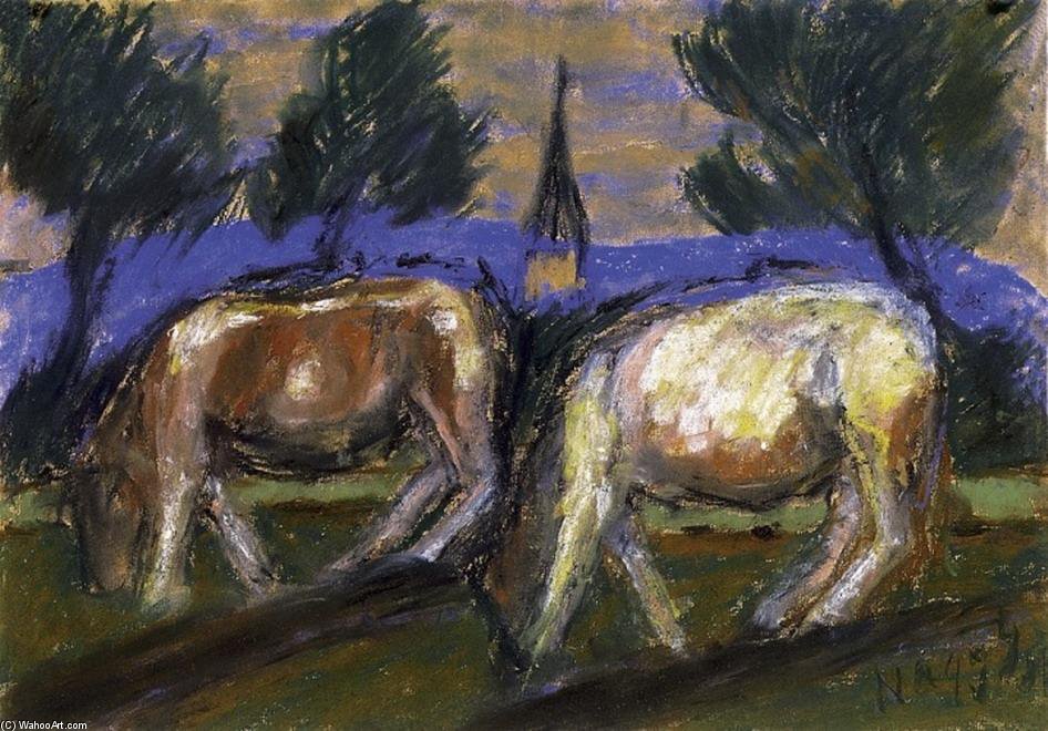 Wikioo.org – La Enciclopedia de las Bellas Artes - Pintura, Obras de arte de Istvan Nagy - vacas