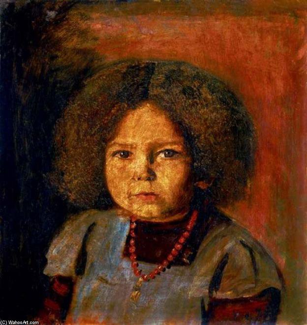 Wikioo.org - The Encyclopedia of Fine Arts - Painting, Artwork by Istvan Nagy - Little Girl