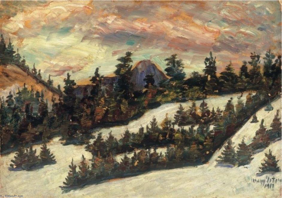 WikiOO.org - Encyclopedia of Fine Arts - Maľba, Artwork Istvan Nagy - Pine-forest