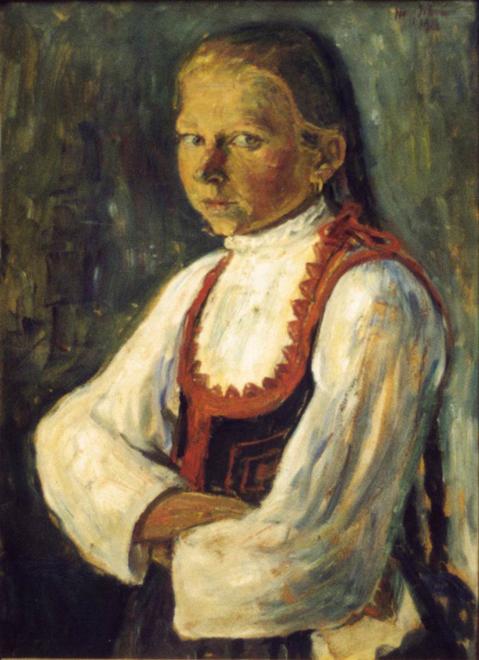 WikiOO.org - Encyclopedia of Fine Arts - Maleri, Artwork Istvan Nagy - Székely Girl