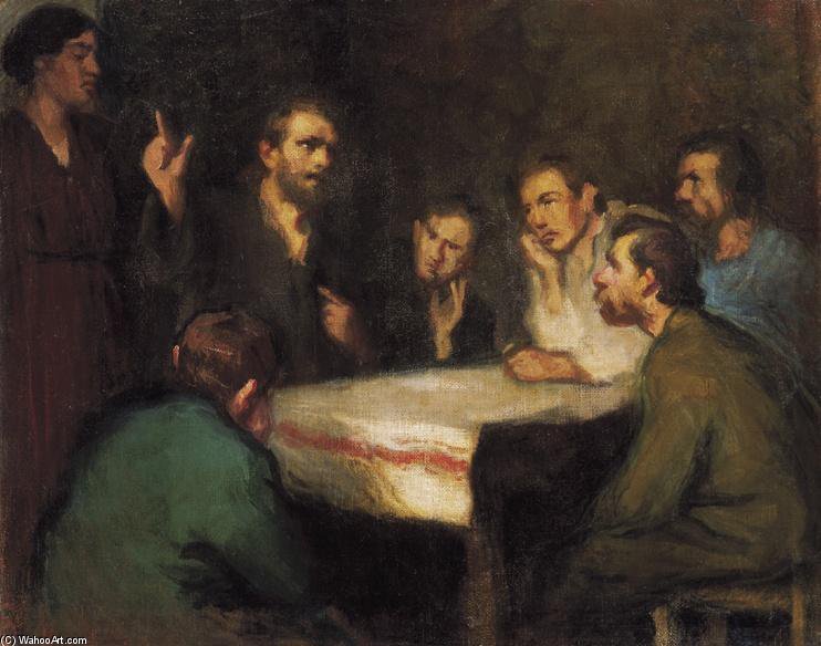 WikiOO.org - Enciclopedia of Fine Arts - Pictura, lucrări de artă Istvan Reti - Christ With The Apostles