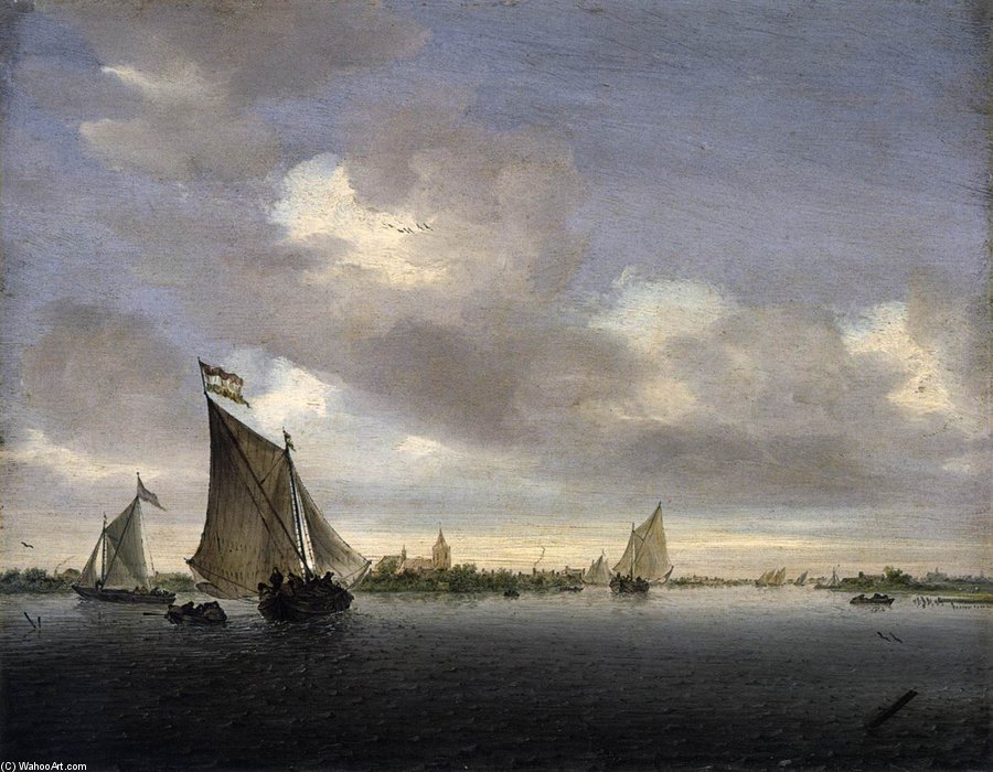 Wikioo.org - The Encyclopedia of Fine Arts - Painting, Artwork by Jacob Salomonsz Ruysdael - Marine
