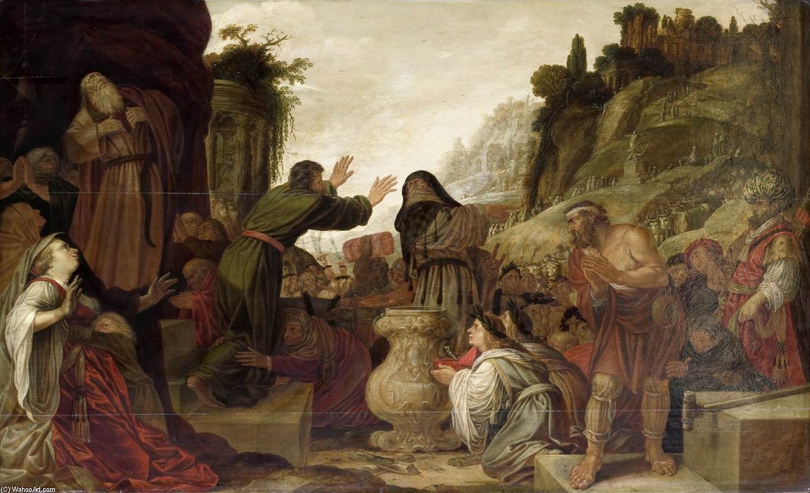 Wikioo.org - The Encyclopedia of Fine Arts - Painting, Artwork by Jacob Symonsz Pynas - Paul And Barnabas At Lystra