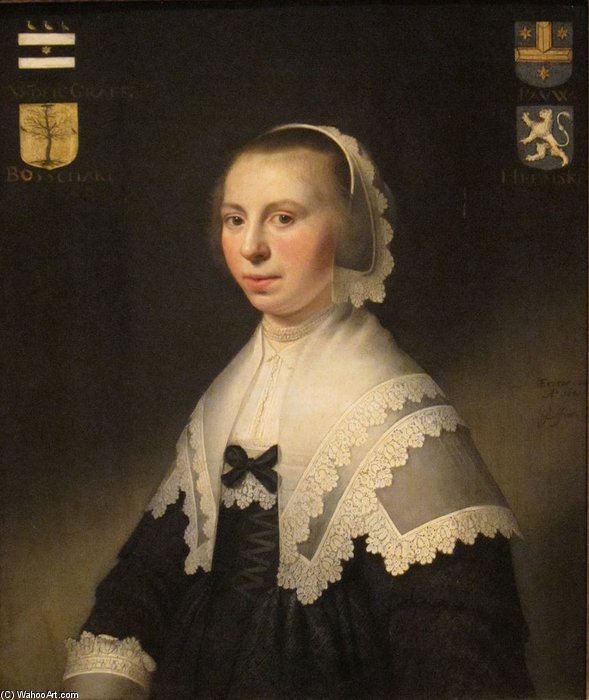 Wikioo.org - The Encyclopedia of Fine Arts - Painting, Artwork by Willem Jacobsz Delff - Portrait Of Machteld Van Der Graeff