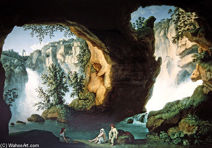 Wikioo.org - สารานุกรมวิจิตรศิลป์ - จิตรกรรม Jacob Philippe Hackert - Landscape -