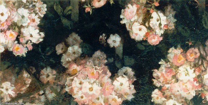 Wikioo.org - The Encyclopedia of Fine Arts - Painting, Artwork by Jacobus Van Looy - Roze Bloemen