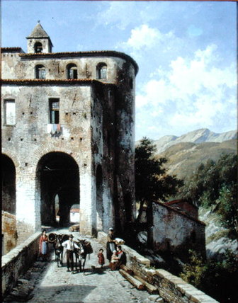 Wikioo.org - The Encyclopedia of Fine Arts - Painting, Artwork by Jacques François Carabain - Church Of San Spirito