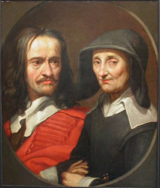 WikiOO.org - Enciklopedija dailės - Tapyba, meno kuriniai Jacques De Stella - Portrait De Jacques Stella Et De Sa Mère