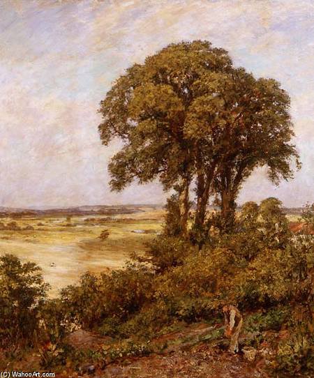 WikiOO.org - Güzel Sanatlar Ansiklopedisi - Resim, Resimler James Charles - Landscape In Sussex