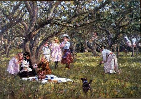 Wikioo.org - The Encyclopedia of Fine Arts - Painting, Artwork by James Charles - The Picnic