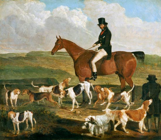 Wikioo.org – La Enciclopedia de las Bellas Artes - Pintura, Obras de arte de James Flewitt Mullock - Tom Llewelyn Brewer en su caballo