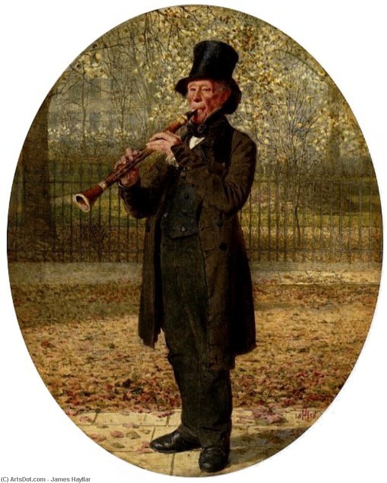 Wikioo.org - The Encyclopedia of Fine Arts - Painting, Artwork by James Hayllar - The Wandering Minstrel