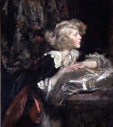 Wikioo.org - The Encyclopedia of Fine Arts - Painting, Artwork by James Jebusa Shannon - Portrait Of Lady Diana Manners