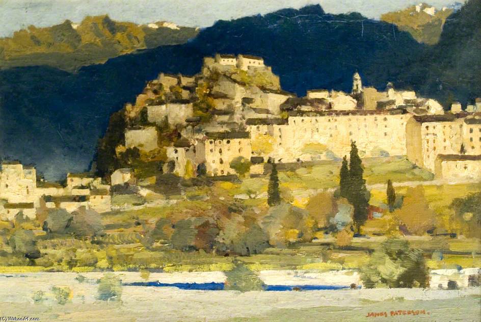 WikiOO.org - Encyclopedia of Fine Arts - Målning, konstverk James Paterson - Dark Mountain, Corte, Corsica