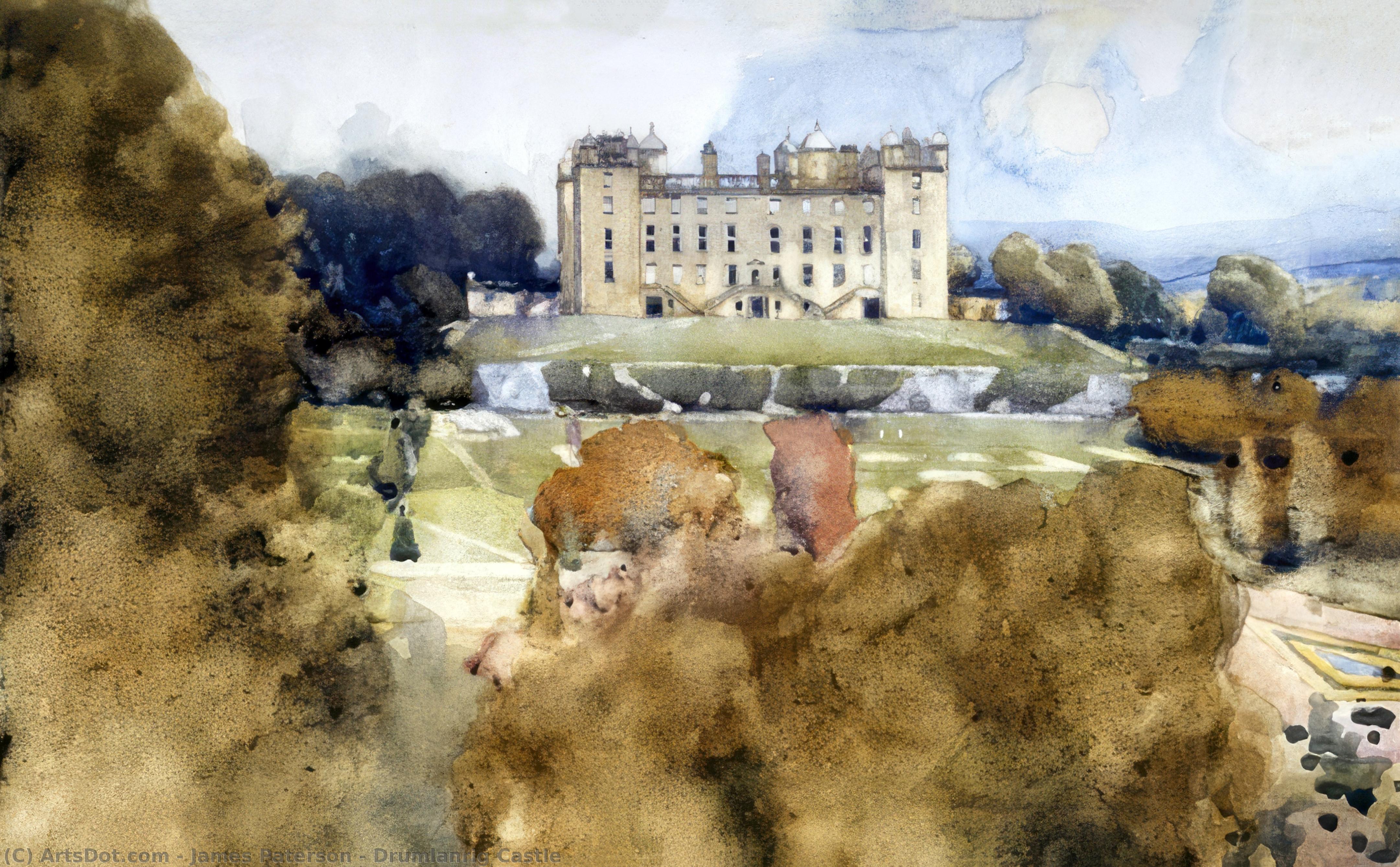 Wikioo.org - The Encyclopedia of Fine Arts - Painting, Artwork by James Paterson - Drumlanrig Castle