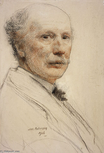 WikiOO.org - Encyclopedia of Fine Arts - Lukisan, Artwork James Paterson - Selfportrait