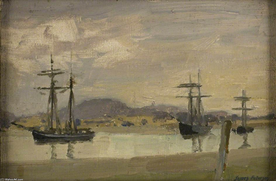 WikiOO.org - Encyclopedia of Fine Arts - Målning, konstverk James Paterson - The Estuary