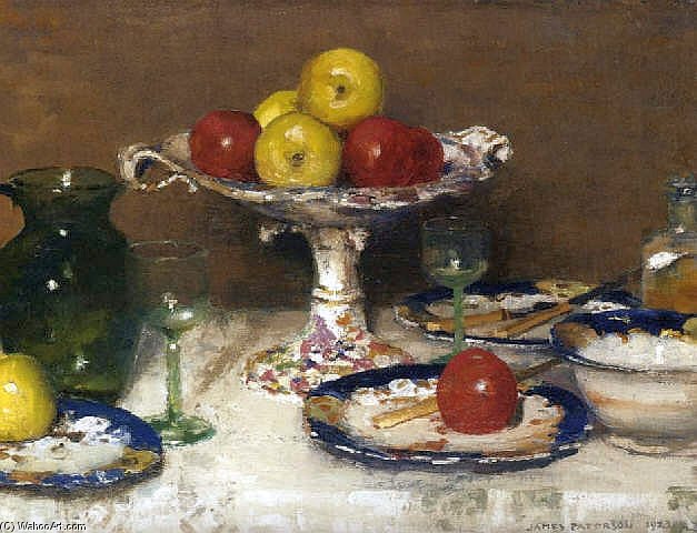 Wikioo.org – La Enciclopedia de las Bellas Artes - Pintura, Obras de arte de James Paterson - el verde jarra