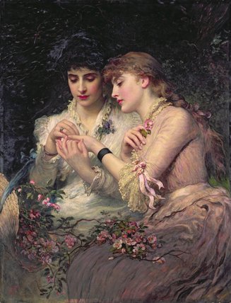 Wikioo.org - The Encyclopedia of Fine Arts - Painting, Artwork by James Sant - A Thorn Amidst Roses