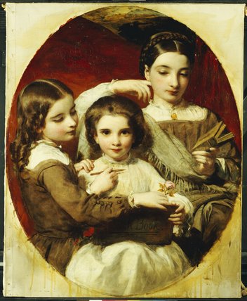 WikiOO.org - Encyclopedia of Fine Arts - Malba, Artwork James Sant - Portrait Of The Russell Sisters