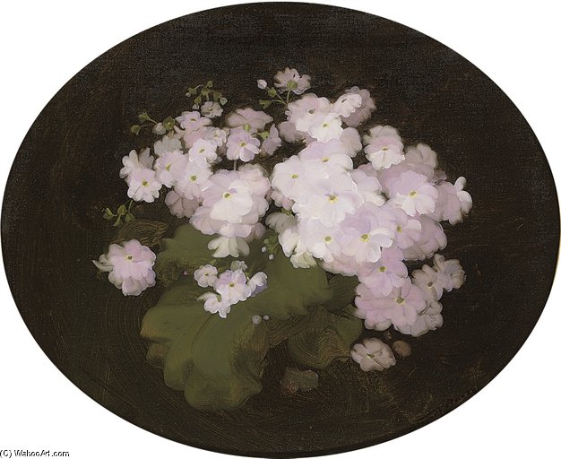 WikiOO.org - Encyclopedia of Fine Arts - Maalaus, taideteos James Stuart Park - Pink Pansies