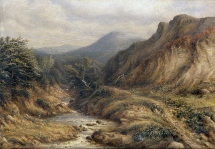 WikiOO.org - Encyclopedia of Fine Arts - Maľba, Artwork James Thomas Linnell - Mountain Track