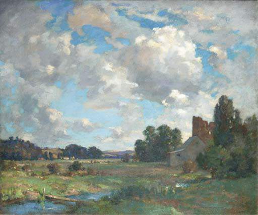 Wikioo.org - The Encyclopedia of Fine Arts - Painting, Artwork by James Whitelaw Hamilton - The Ruined Castle
