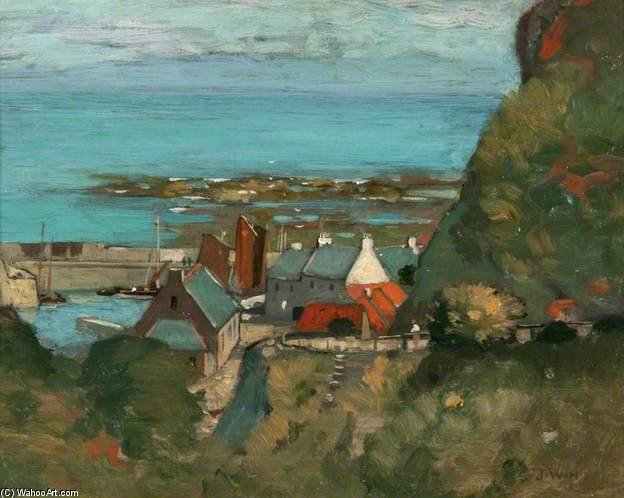 Wikioo.org - The Encyclopedia of Fine Arts - Painting, Artwork by James Whitelaw Hamilton - View Of A Harbour