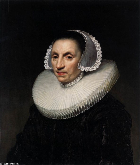 Wikioo.org - The Encyclopedia of Fine Arts - Painting, Artwork by Jan Anthonisz Van Ravesteyn - Portrait Of A Woman