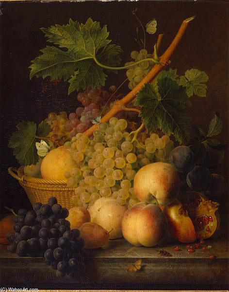 Wikioo.org - The Encyclopedia of Fine Arts - Painting, Artwork by Jan Frans Van Dael - Fruit Piece