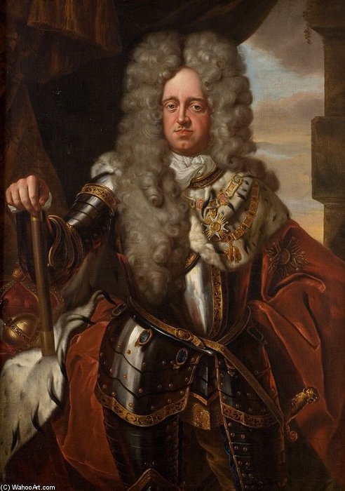 WikiOO.org - Encyclopedia of Fine Arts - Maleri, Artwork Johan Francois Douven - Portrait Of Johann Wilhelm, Elector Of The Palatinate