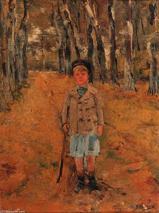 Wikioo.org - The Encyclopedia of Fine Arts - Painting, Artwork by Jan Hillebrand Wijsmuller - Little Boy