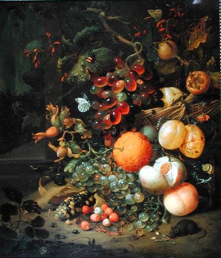 Wikioo.org - The Encyclopedia of Fine Arts - Painting, Artwork by Jan Mortel - Still Life With Fruit