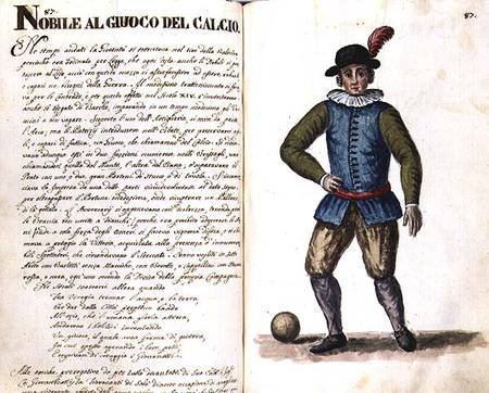 Wikioo.org – La Enciclopedia de las Bellas Artes - Pintura, Obras de arte de Jan Van Grevenbroeck - Noble que juega a fútbol, ​​veneciana