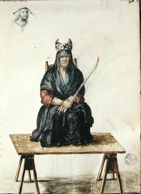 WikiOO.org - Encyclopedia of Fine Arts - Schilderen, Artwork Jan Van Grevenbroeck - Punishment Of A Sorceress (pen & Ink And