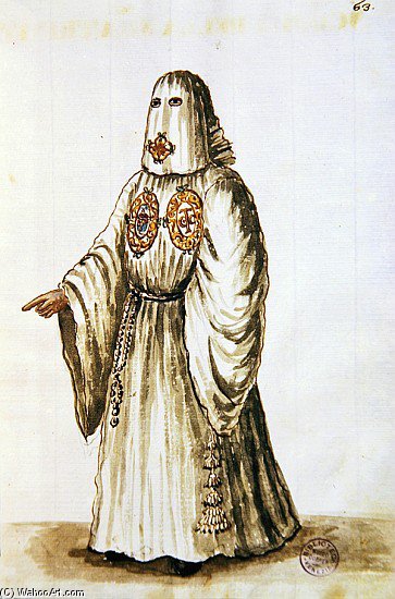 WikiOO.org - 백과 사전 - 회화, 삽화 Jan Van Grevenbroeck - Robes Of The Confraternity Of The Holy Trinity