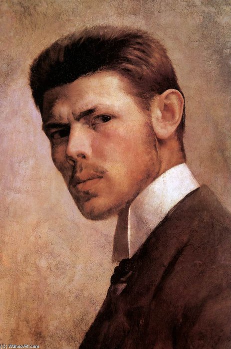 WikiOO.org - Enciclopédia das Belas Artes - Pintura, Arte por Janos Vaszary - Self Portrait -