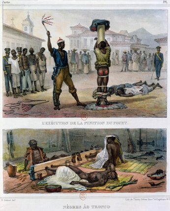 WikiOO.org - Encyclopedia of Fine Arts - Lukisan, Artwork Jean Baptiste Debret - The Punishment Of Slaves