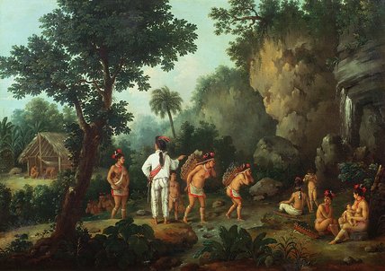 Wikioo.org - The Encyclopedia of Fine Arts - Painting, Artwork by Jean Baptiste Debret - The Slave Hunter