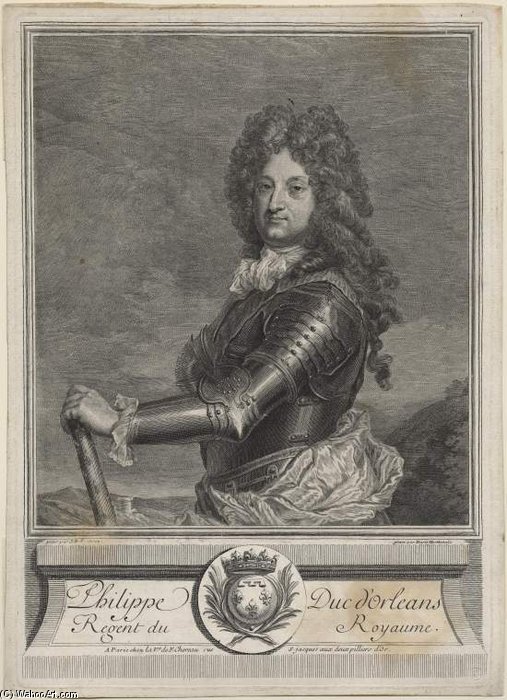 WikiOO.org - 백과 사전 - 회화, 삽화 Jean Baptiste Santerre - Duc D'orléans By Marie Anne Horthemels