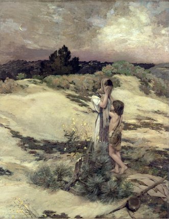 WikiOO.org - Encyclopedia of Fine Arts - Målning, konstverk Jean Charles Cazin - Hagar And Ishmael