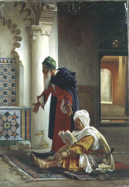 Wikioo.org - Encyklopedia Sztuk Pięknych - Malarstwo, Grafika Jean Jules Antoine Lecomte Du Nouy - Arabs At Prayer -