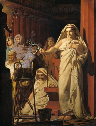 WikiOO.org - Enciklopedija dailės - Tapyba, meno kuriniai Jean Jules Antoine Lecomte Du Nouy - Invocation Of Neptune