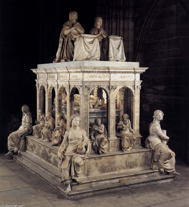 Wikioo.org – L'Enciclopedia delle Belle Arti - Pittura, Opere di Gérard Jean Juste - Monumento di Luigi XII e di Anna di Bretagna