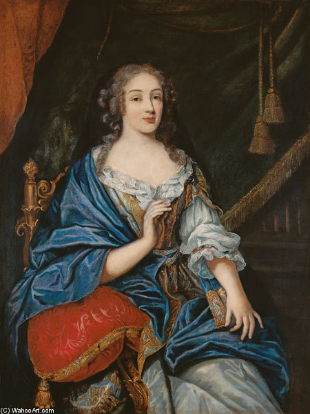 Wikioo.org – L'Encyclopédie des Beaux Arts - Peinture, Oeuvre de Jean Nocret - Portrait de Françoise-Louise de La Baume Le Blanc, Duchesse De Vaujour