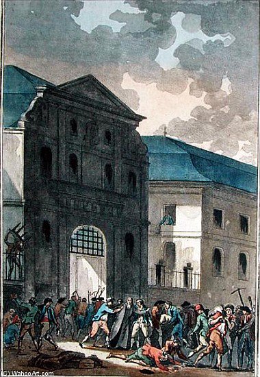 WikiOO.org - Enciklopedija likovnih umjetnosti - Slikarstvo, umjetnička djela Jean Francois Janinet - The Pillage Of The Saint-lazare Convent