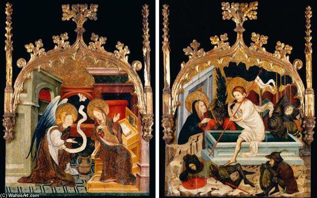Wikioo.org - สารานุกรมวิจิตรศิลป์ - จิตรกรรม Joan Mates - Annunciation And Resurrection