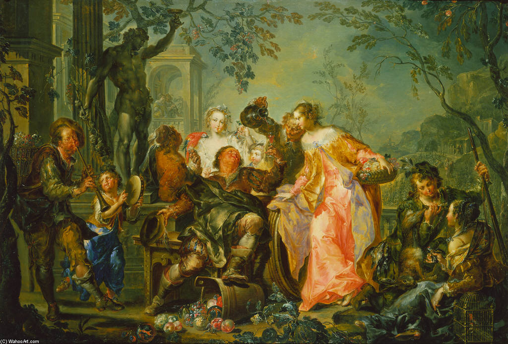 Wikioo.org - The Encyclopedia of Fine Arts - Painting, Artwork by Johann Georg Platzer - Herbst