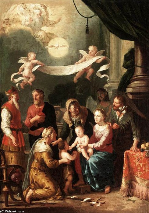 WikiOO.org - Encyclopedia of Fine Arts - Malba, Artwork Johann Heiss - The Holy Kinship